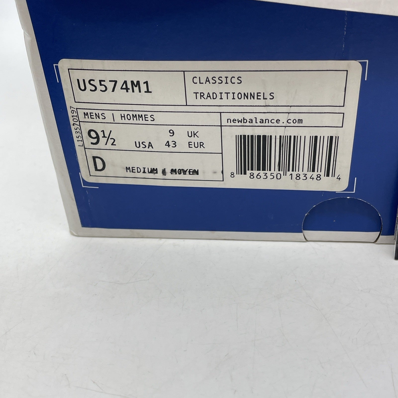 Size 9.5 - New Balance NB1 574 Custom Multicolor Purple Blue (US574M1)