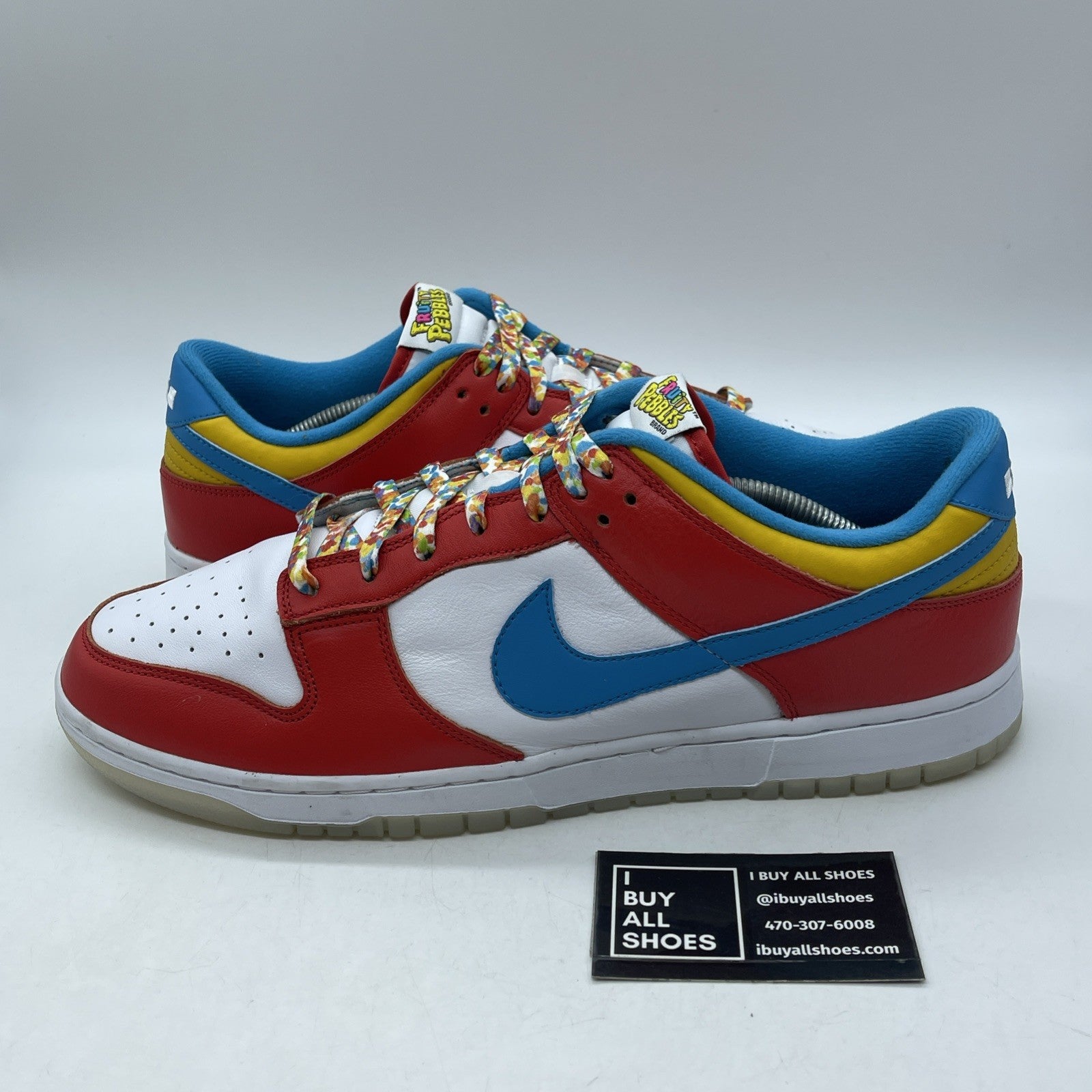 Size 14 - Nike Dunk Low x LeBron James x Fruity Pebbles Red (DH8009-600)