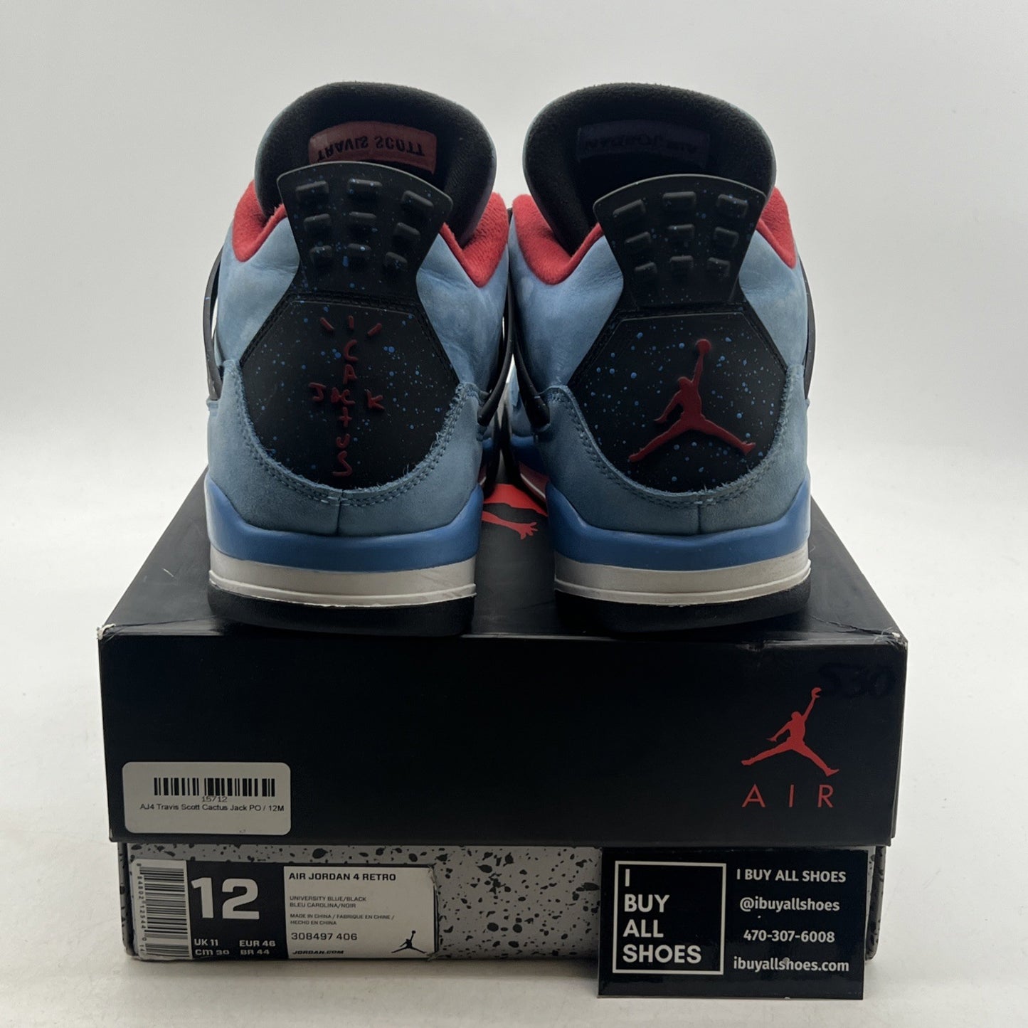 Size 12 - Air Jordan 4 Retro x Travis Scott Mid Cactus Jack (308497-406)