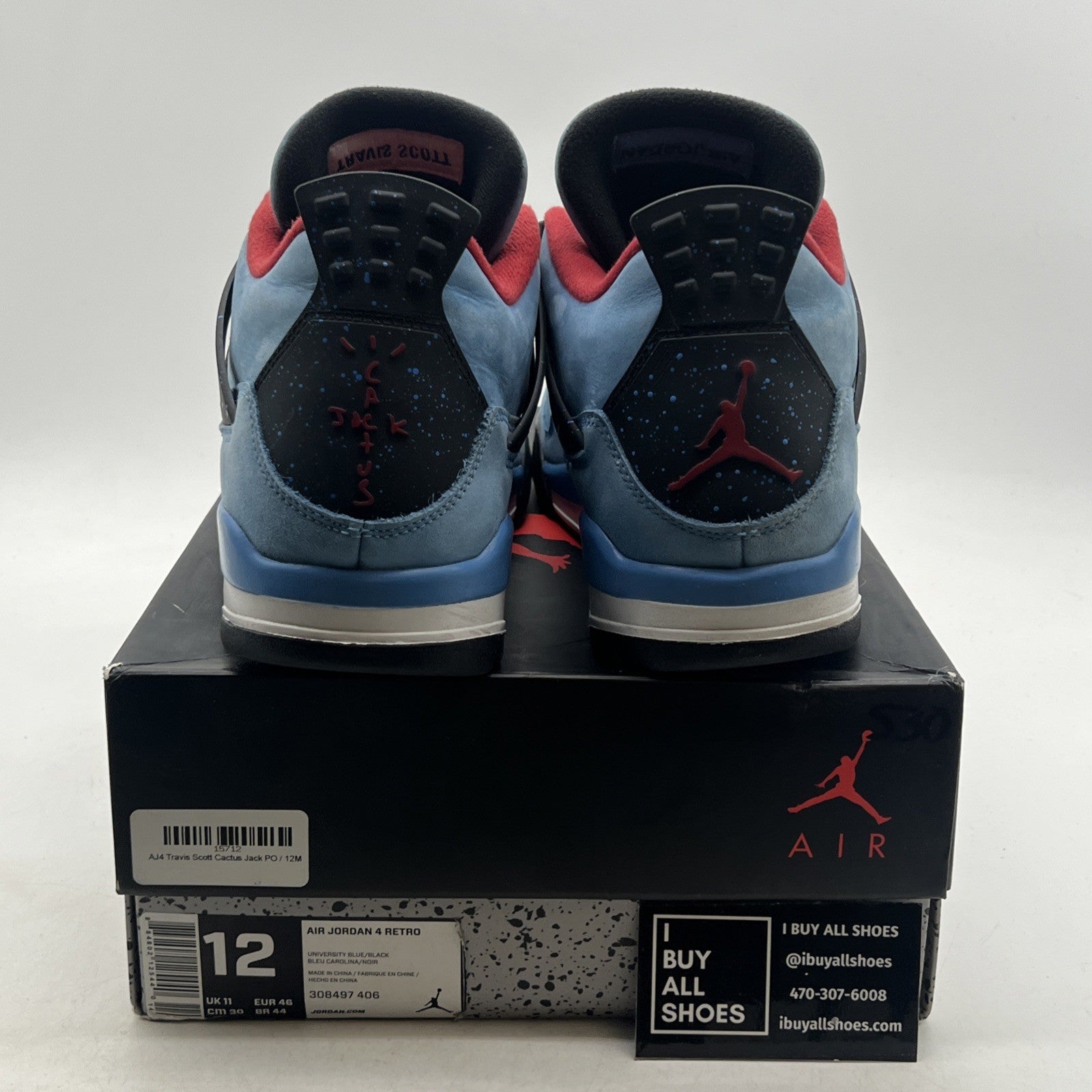 Size 12 - Air Jordan 4 Retro x Travis Scott Mid Cactus Jack (308497-406)