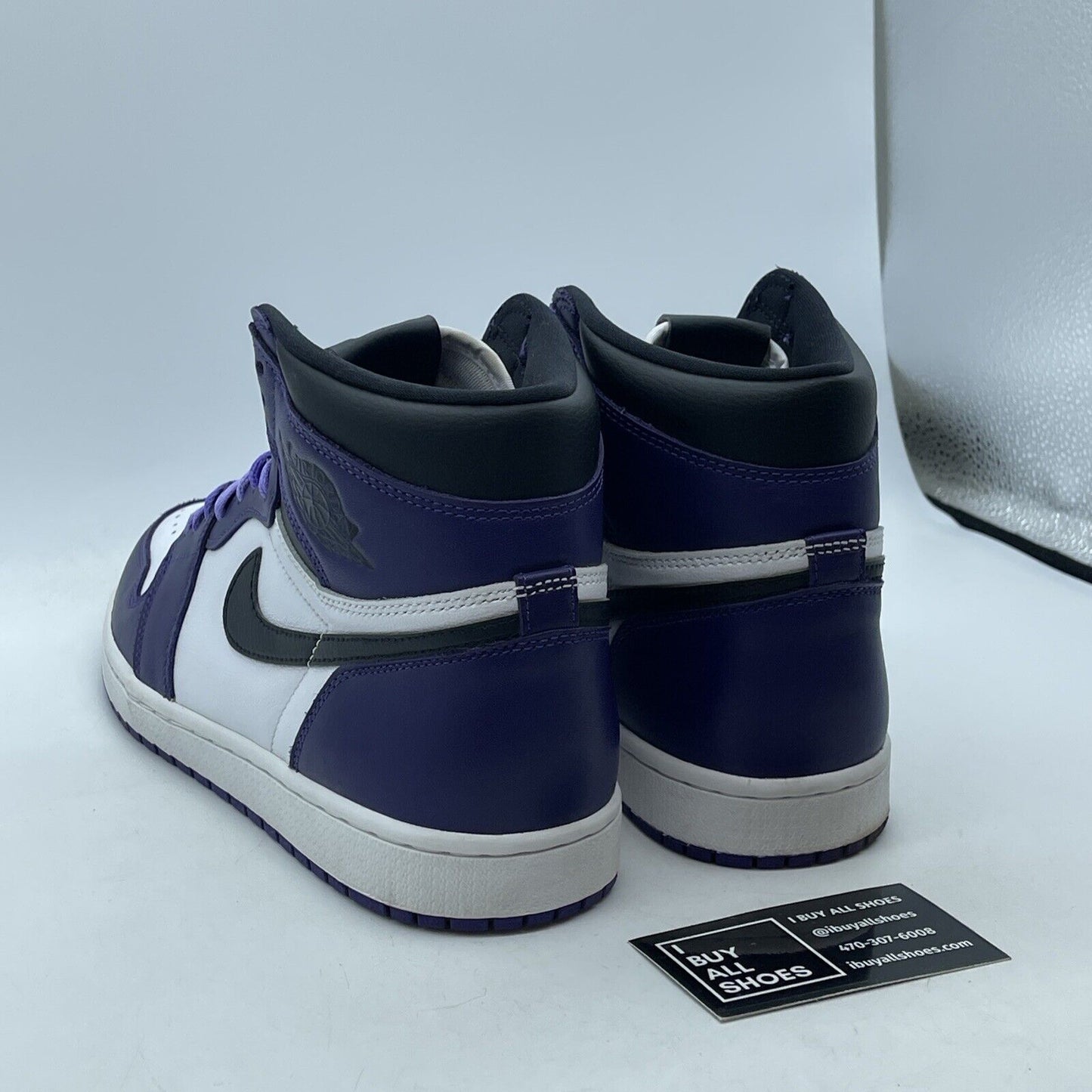 Size 10.5 - Jordan 1 Retro OG High Court Purple 2.0 Black Leather (555088-500)