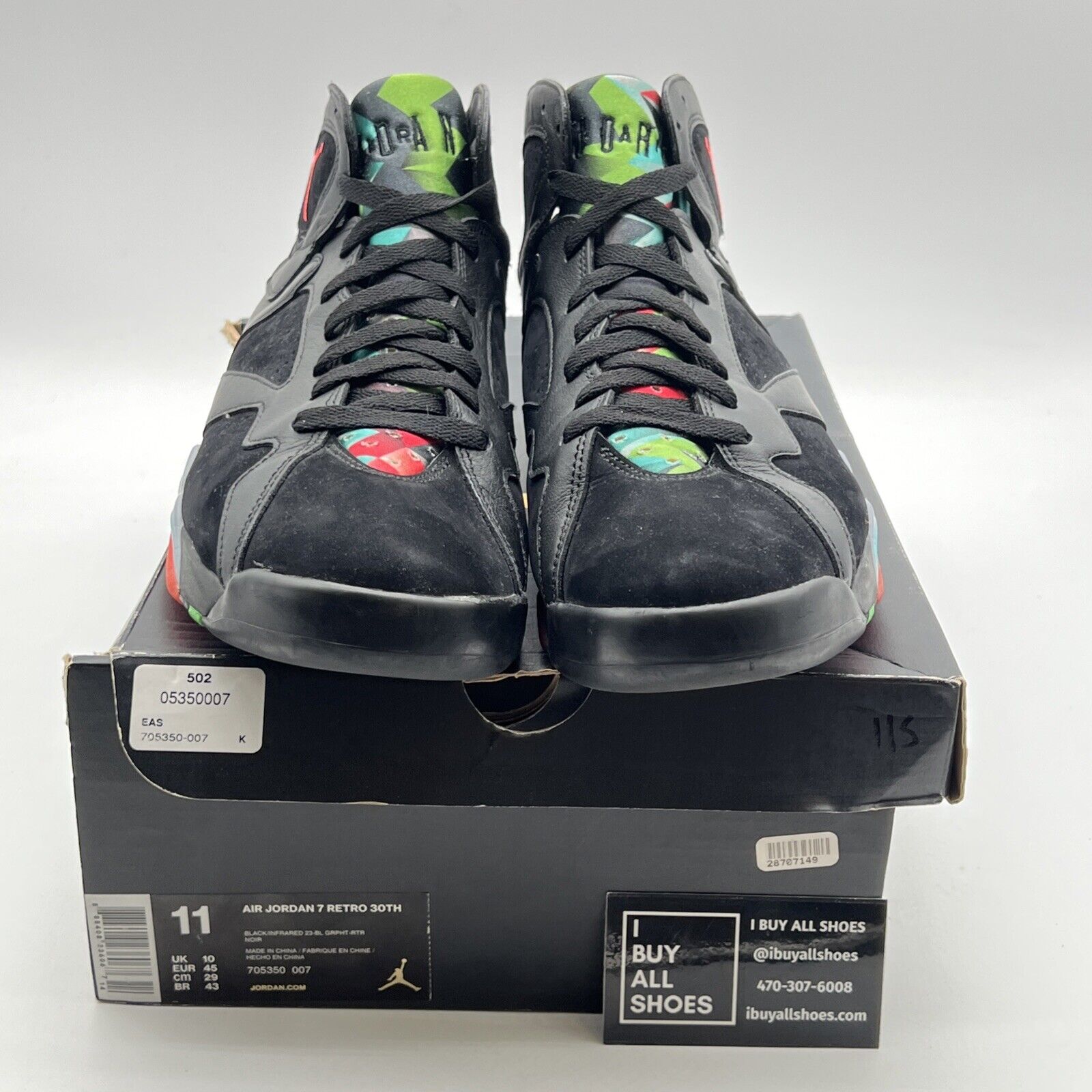Size 11 - Air Jordan 7 Retro 30th Barcelona Nights (705350-007)