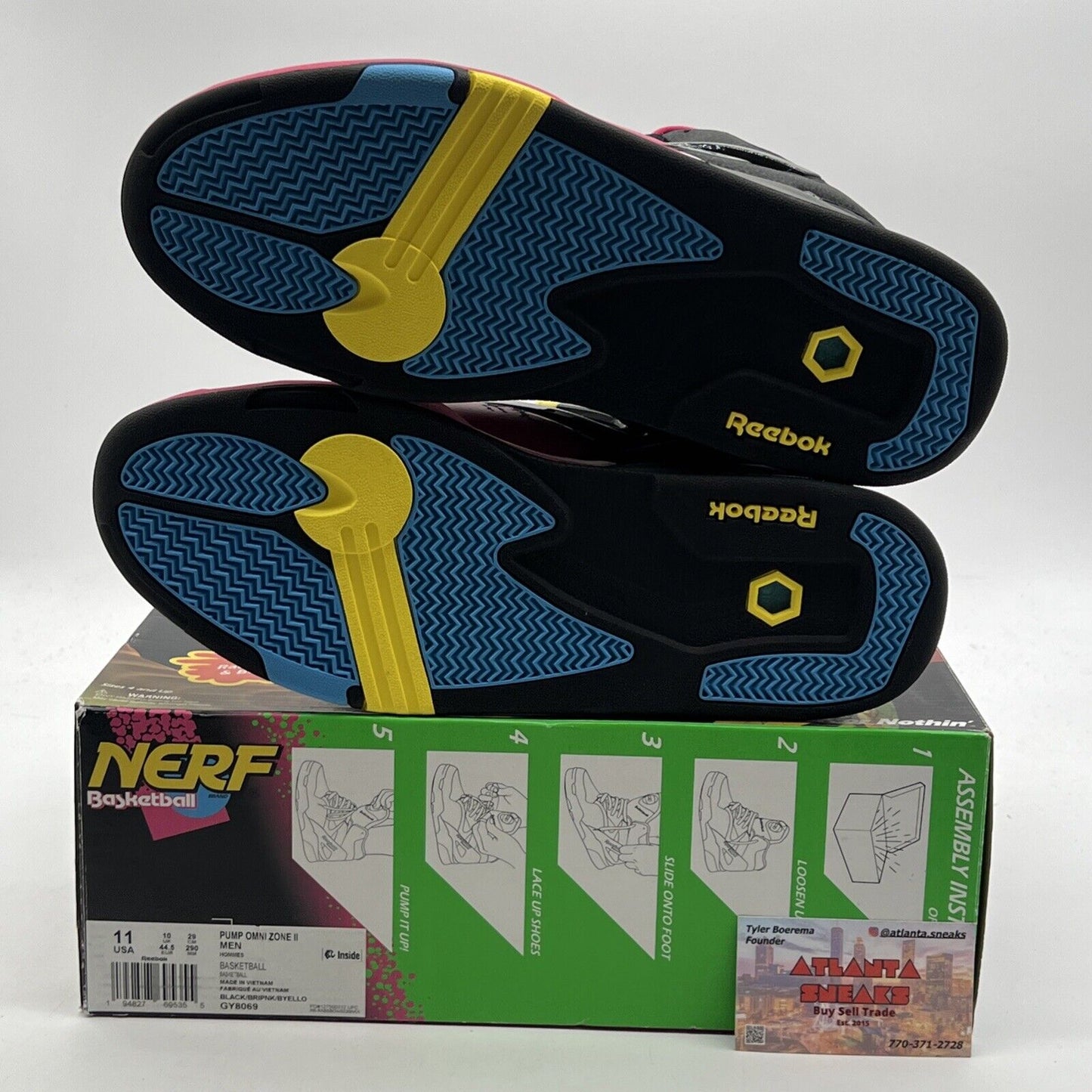Size 11 - Reebok NERF x Pump Omni Zone 2 Backboard Breaker