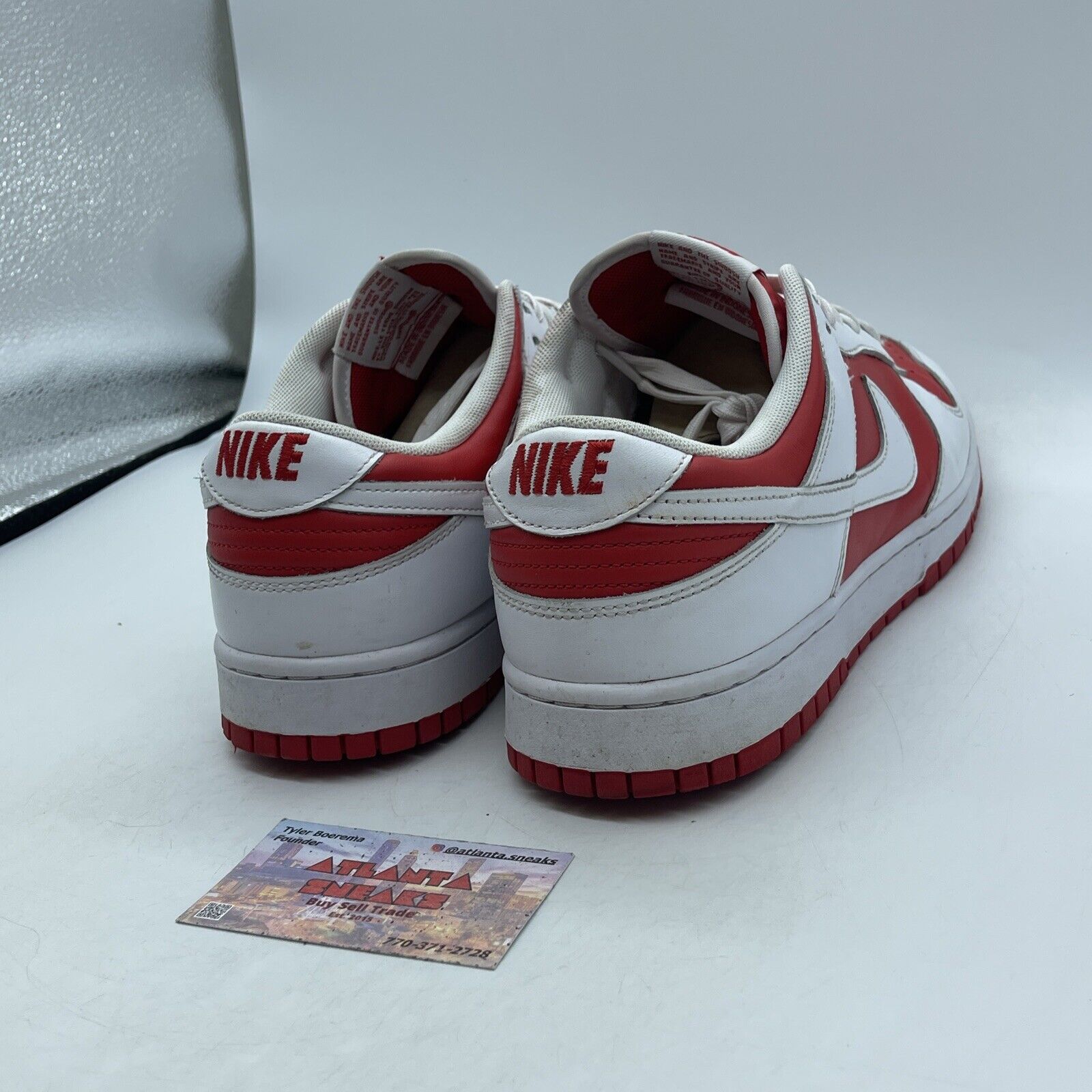 Size 12 - Nike Dunk Low Championship Red White Leather (DD1391-600)