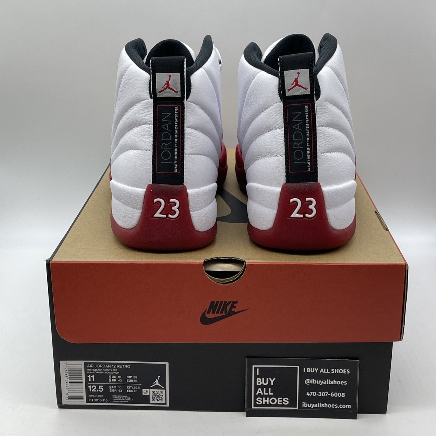 Size 11 - Air Jordan 12 Retro 2023 Mid Cherry Leather (CT8013-116)