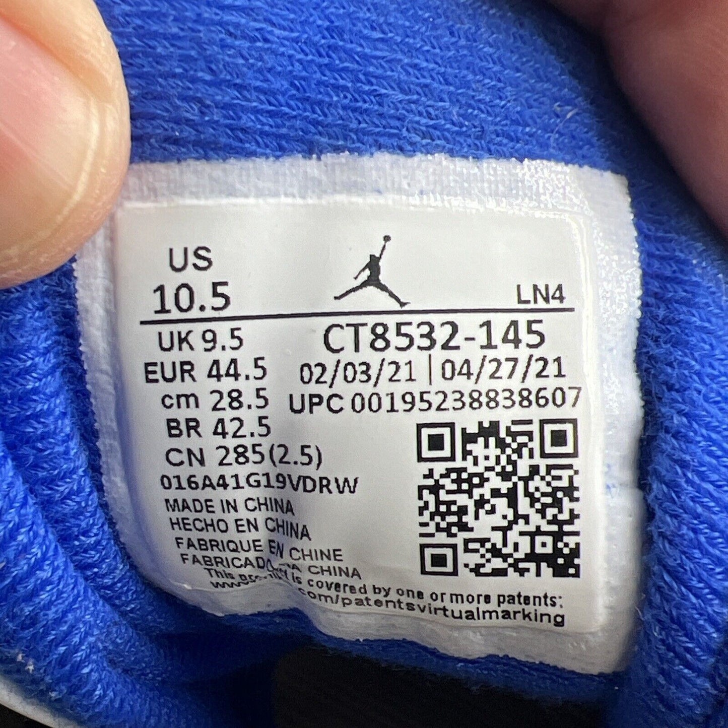 Size 10.5 - Jordan 3 Retro Mid Racer Blue White Black Leather (CT8532-145)