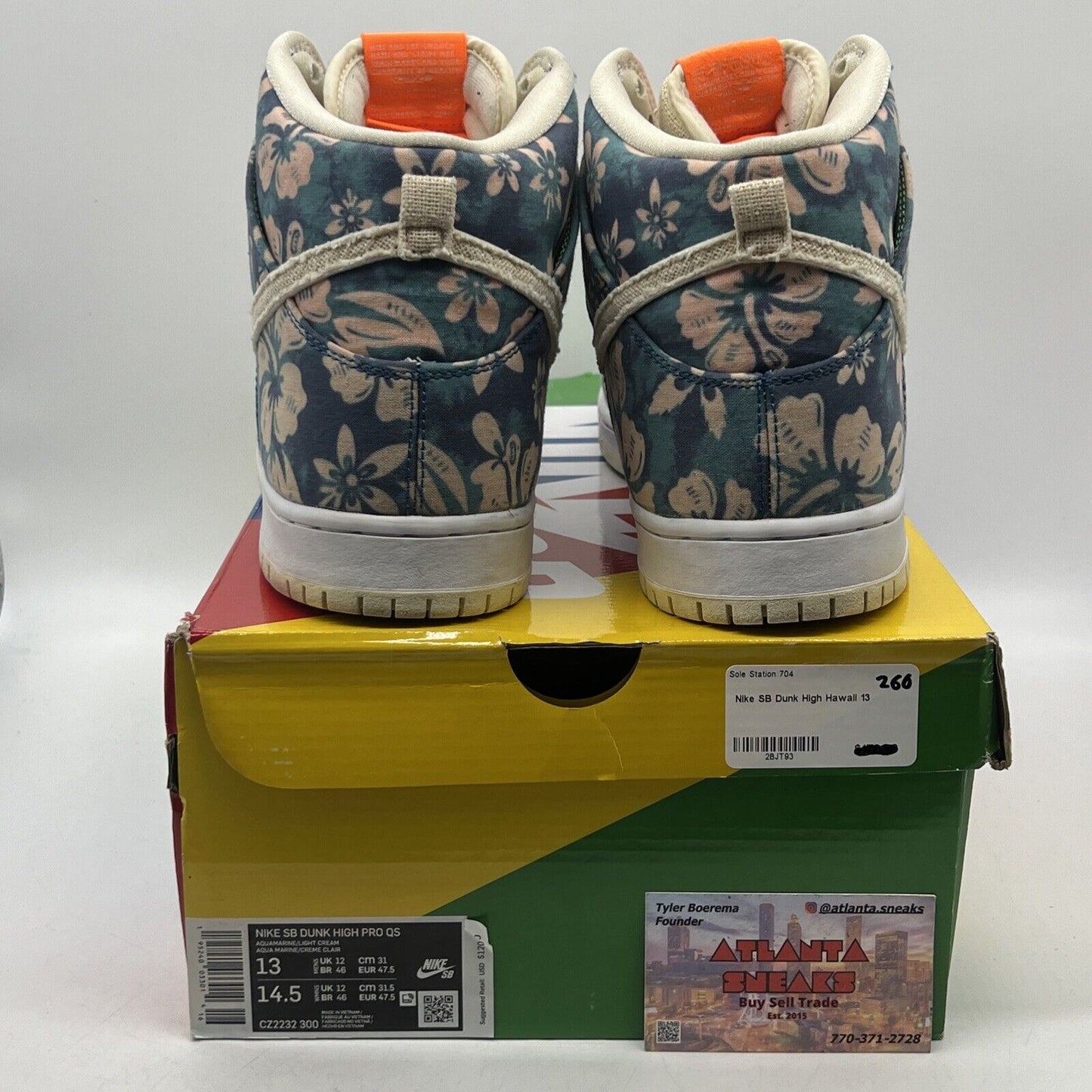 Size 13 - Nike Dunk SB High Maui Wowie White (CZ2232-300)