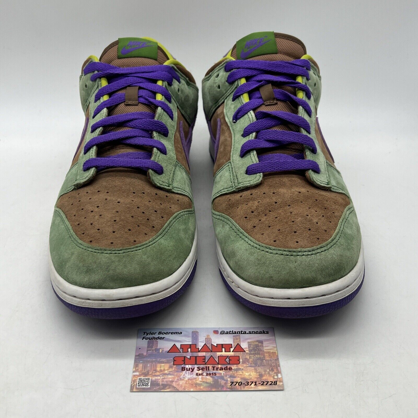 Size 14 - Nike Dunk SP Retro 2020 Low Veneer Purple Brown Green Suede DA1469-200