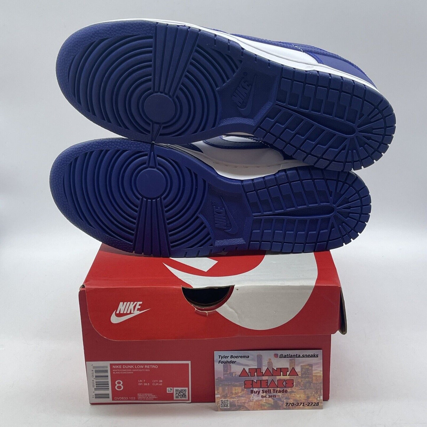 Size 8 - Nike Dunk Low Concord Blue White Leather (DV0833-103)