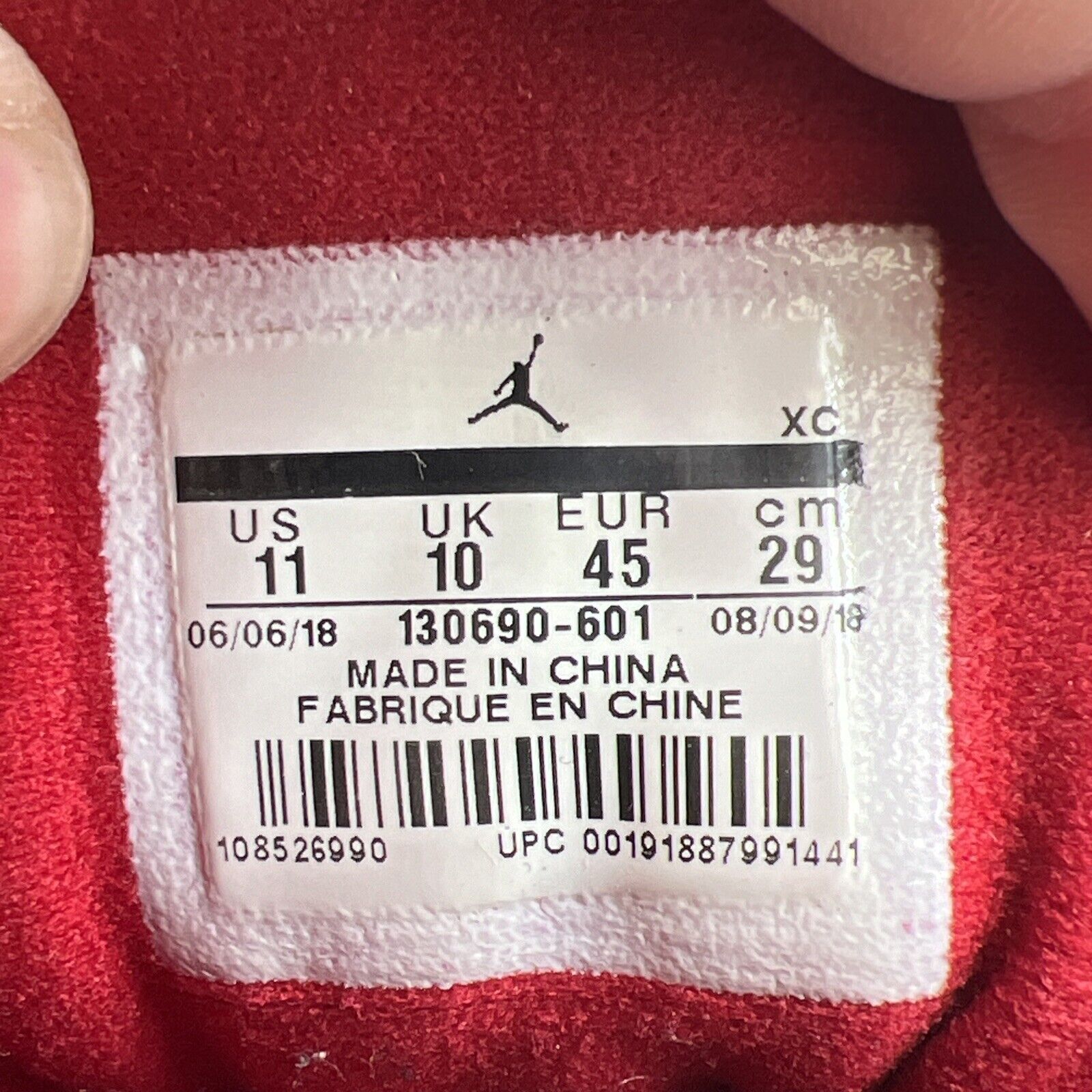 Size 11 - Air Jordan 12 Retro Gym Red (130690-601)