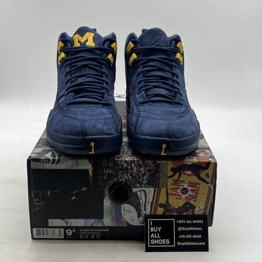 Size 9.5 - Air Jordan 12 Retro Michigan (BQ3180-407)