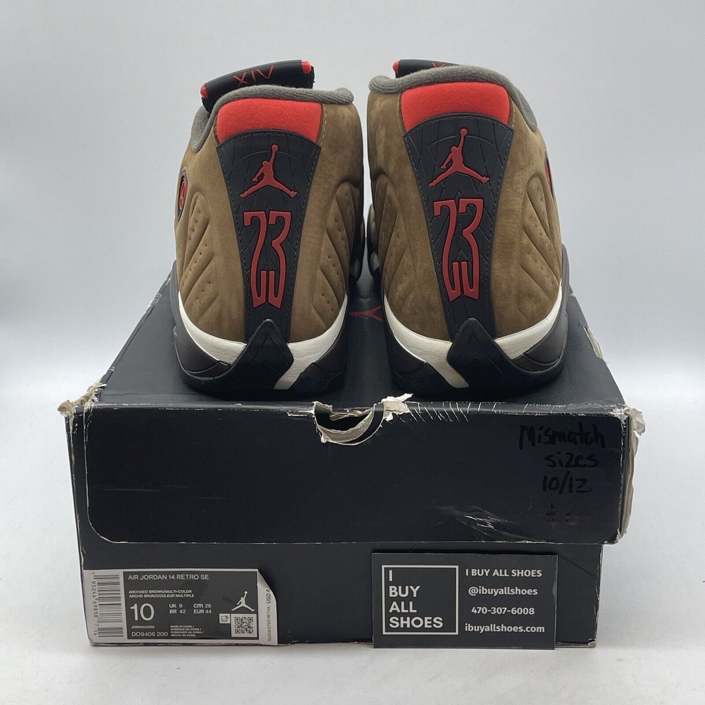 Size 10 & 12 - Air Jordan 14 Retro Winterized Brown (DO9406-200) (MISMATCH)