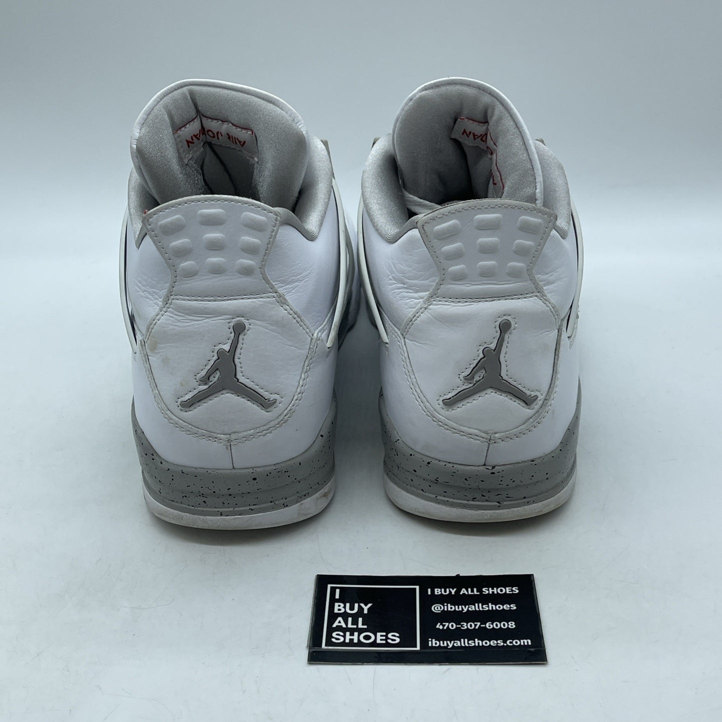 Size 13 - Jordan 4 Retro Mid White Oreo Grey Leather (CT8527-100)