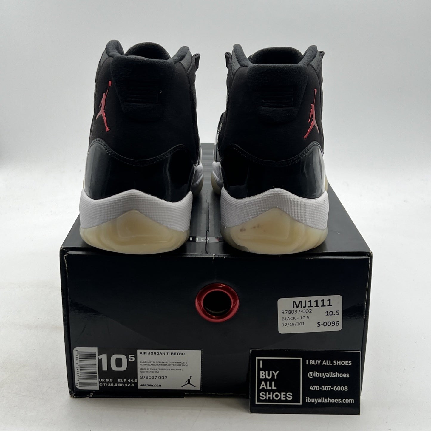 Size 10.5 - Air Jordan 11 Retro 72-10 2015 (378037-002)