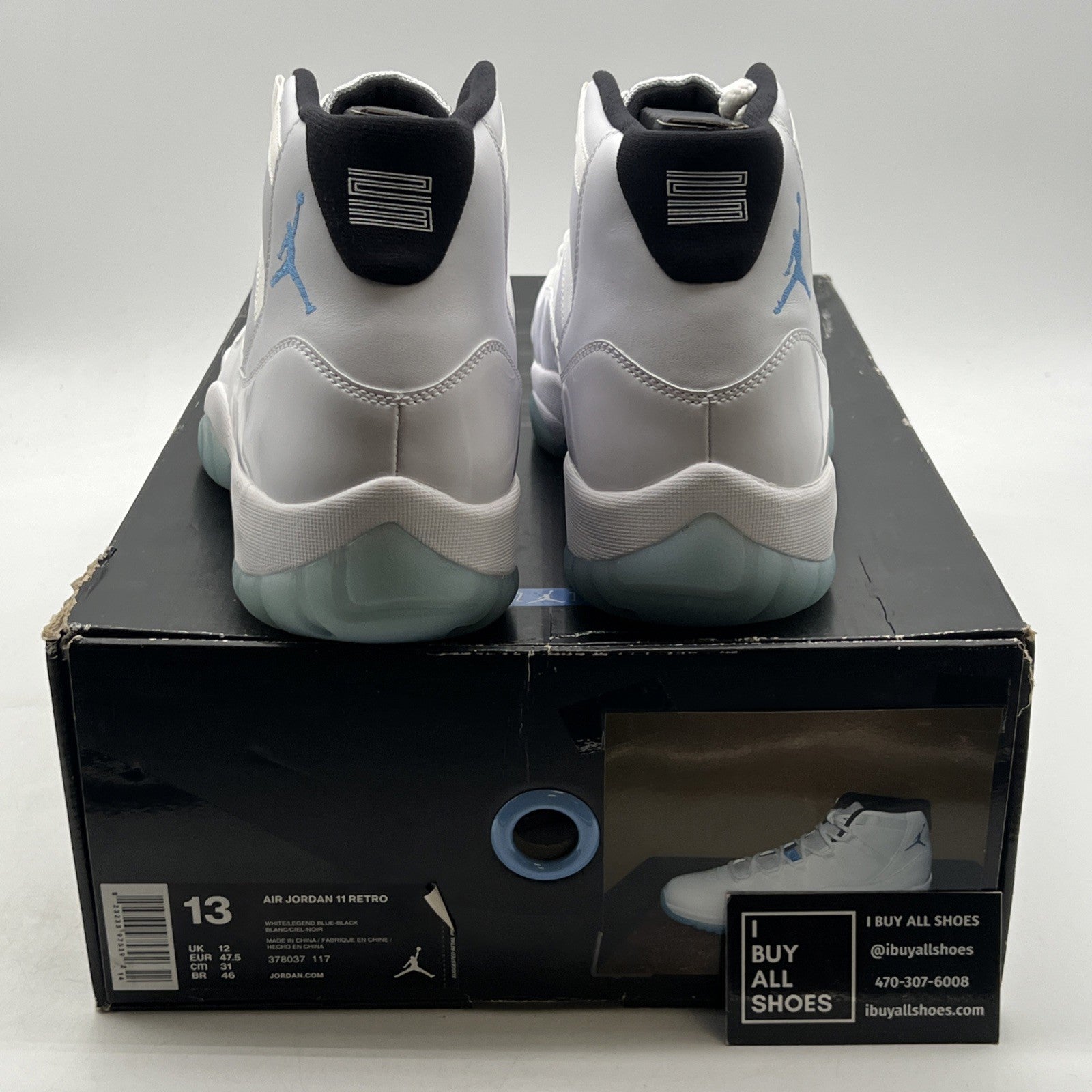 Size 13 - Air Jordan 11 Retro High Legend Blue (378037-117)