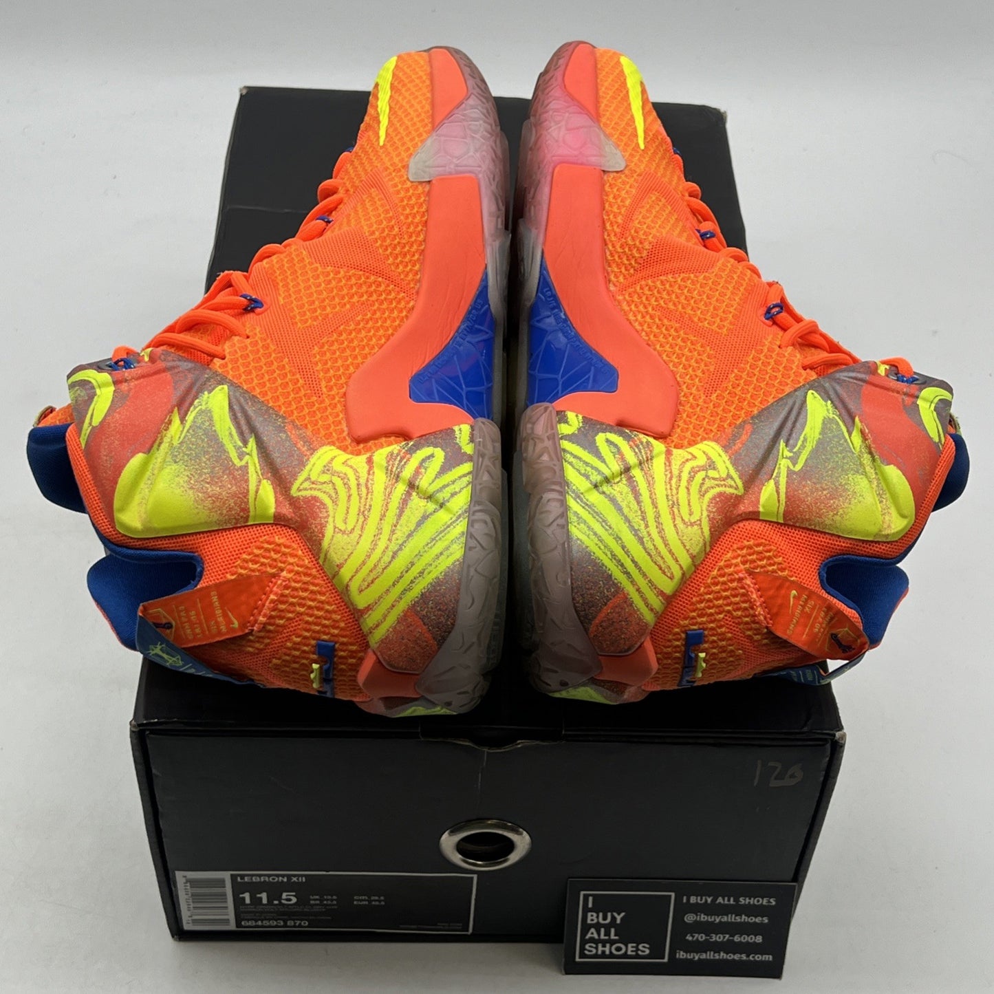 Size 11.5 - Nike LeBron 12 Six Meridians (684593-870)