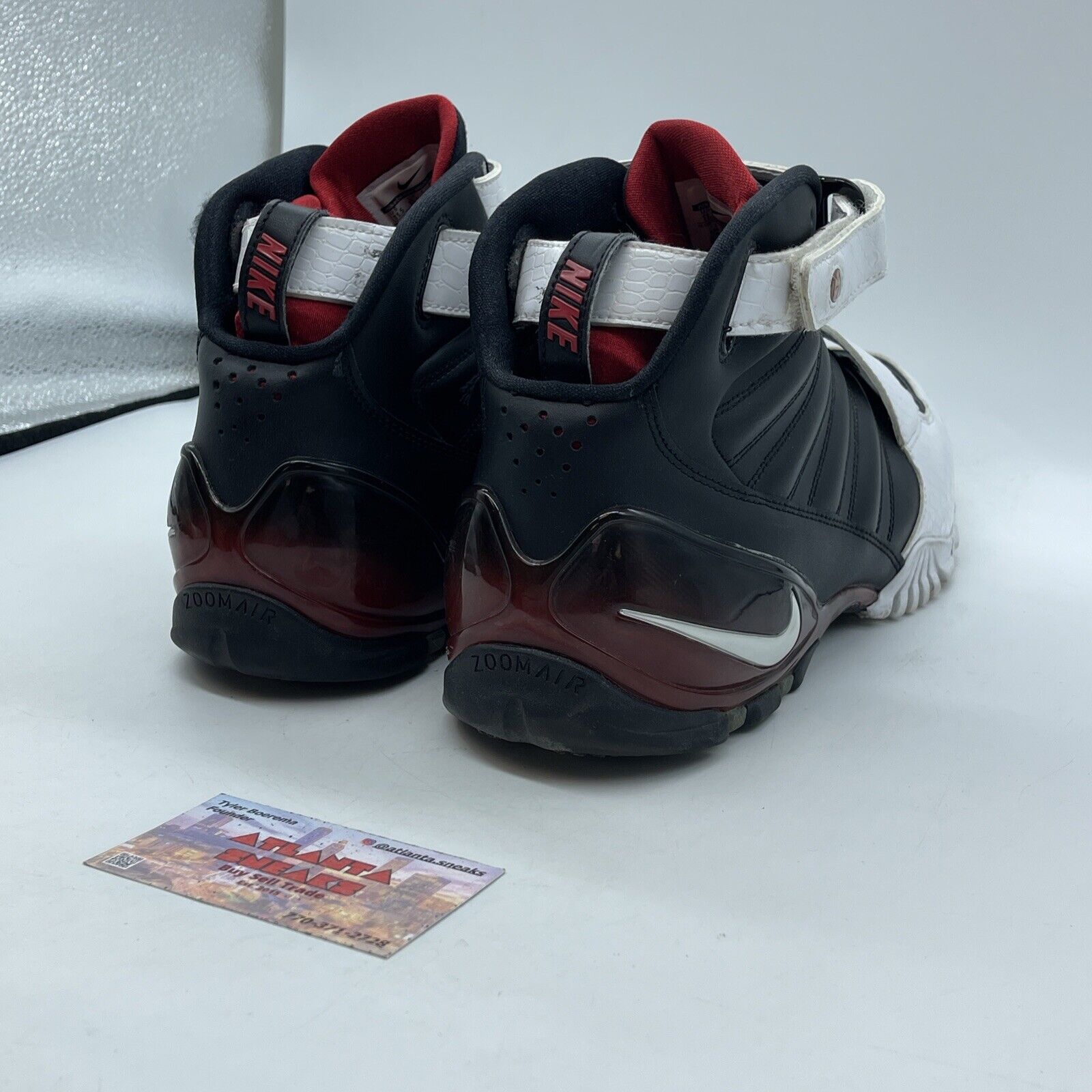 Size 11.5 - Nike Zoom Vick 3 Atlanta Falcons Black White Leather (832698-001)