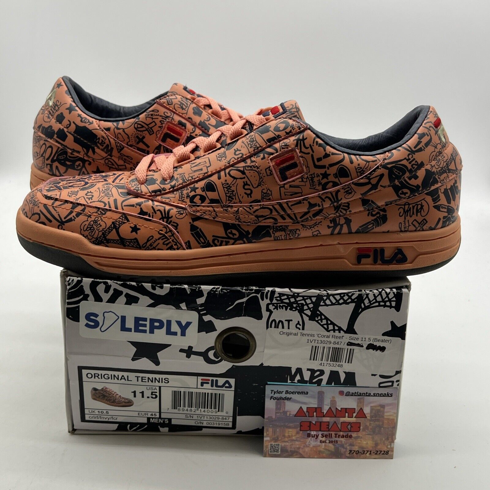 Size 11.5 - Fila Original Tennis “Coral Reef” Orange/Blue/Grey (1VT13029-847)