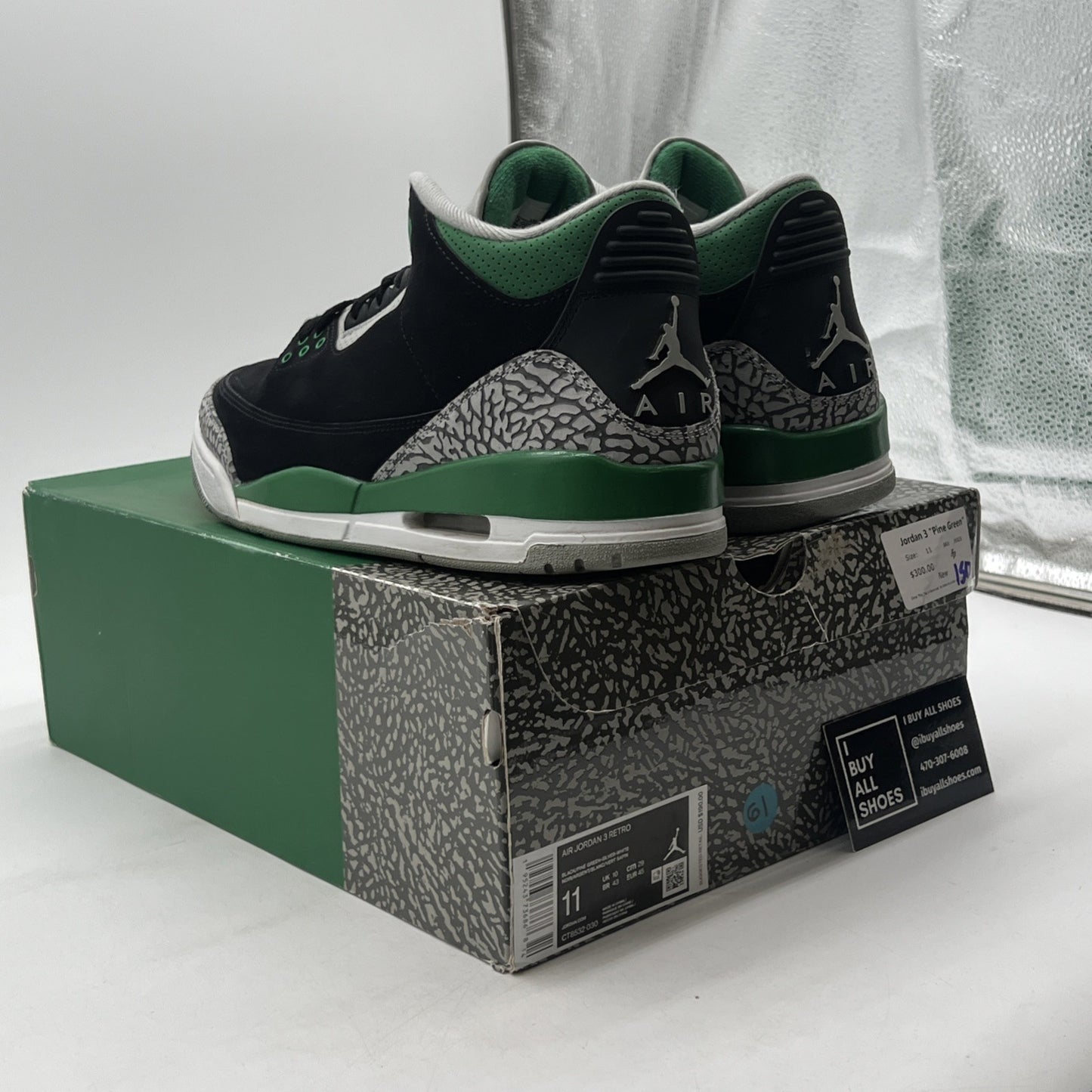 Size 11 - Air Jordan 3 Retro Mid Pine Green (CT8532-030)