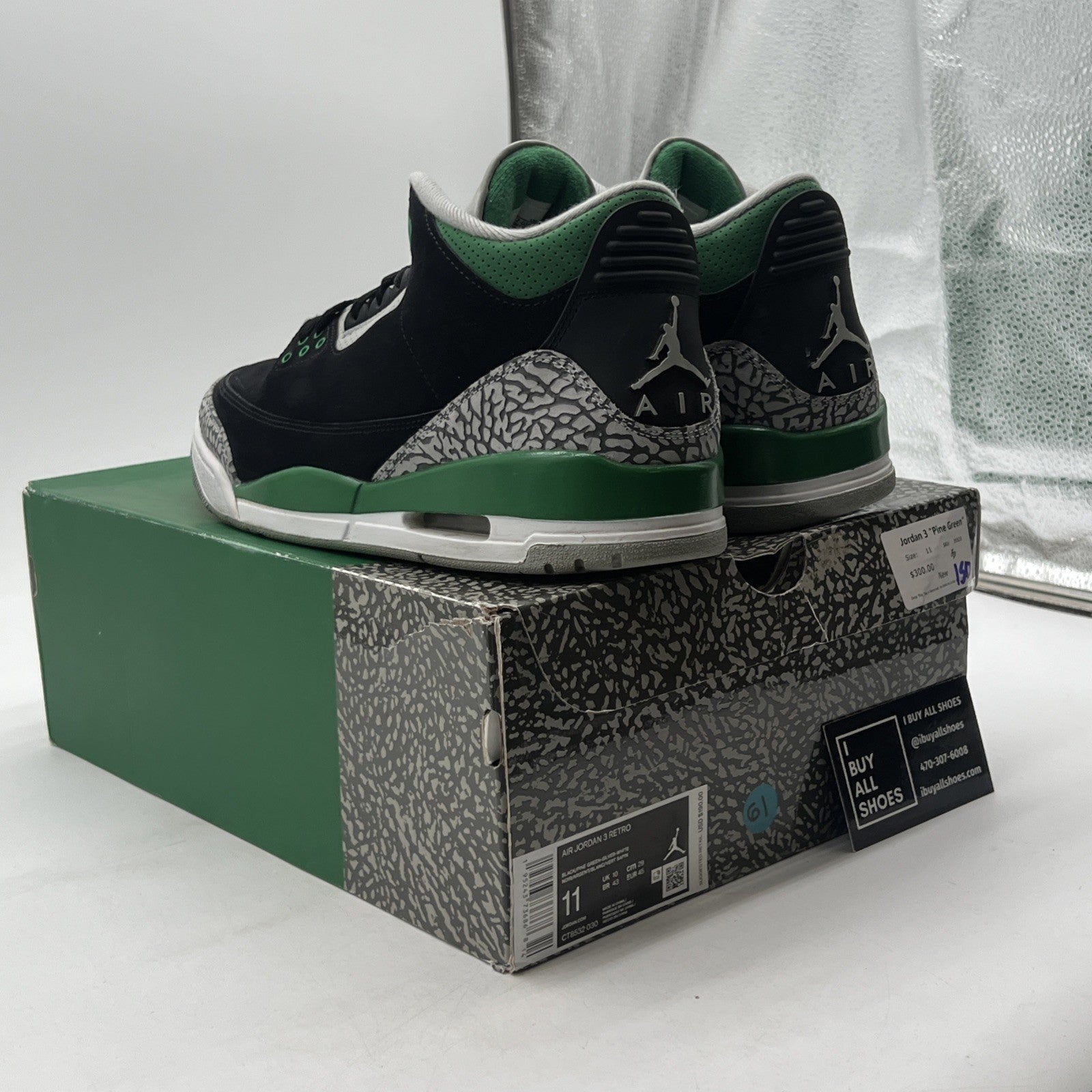 Size 11 - Air Jordan 3 Retro Mid Pine Green (CT8532-030)