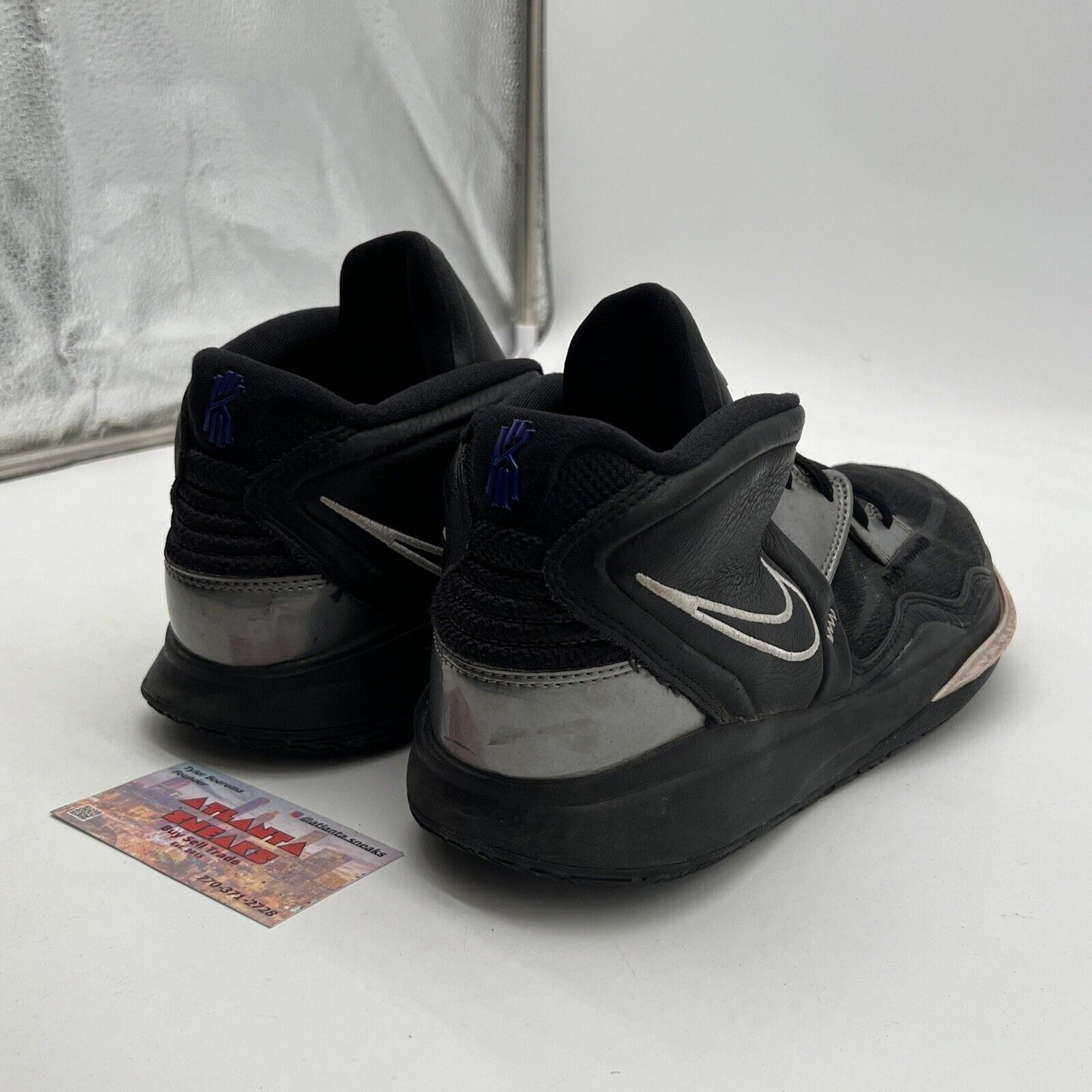 Size 12 - Nike Kyrie Infinity Black Metallic Silver (CZ0204-005)