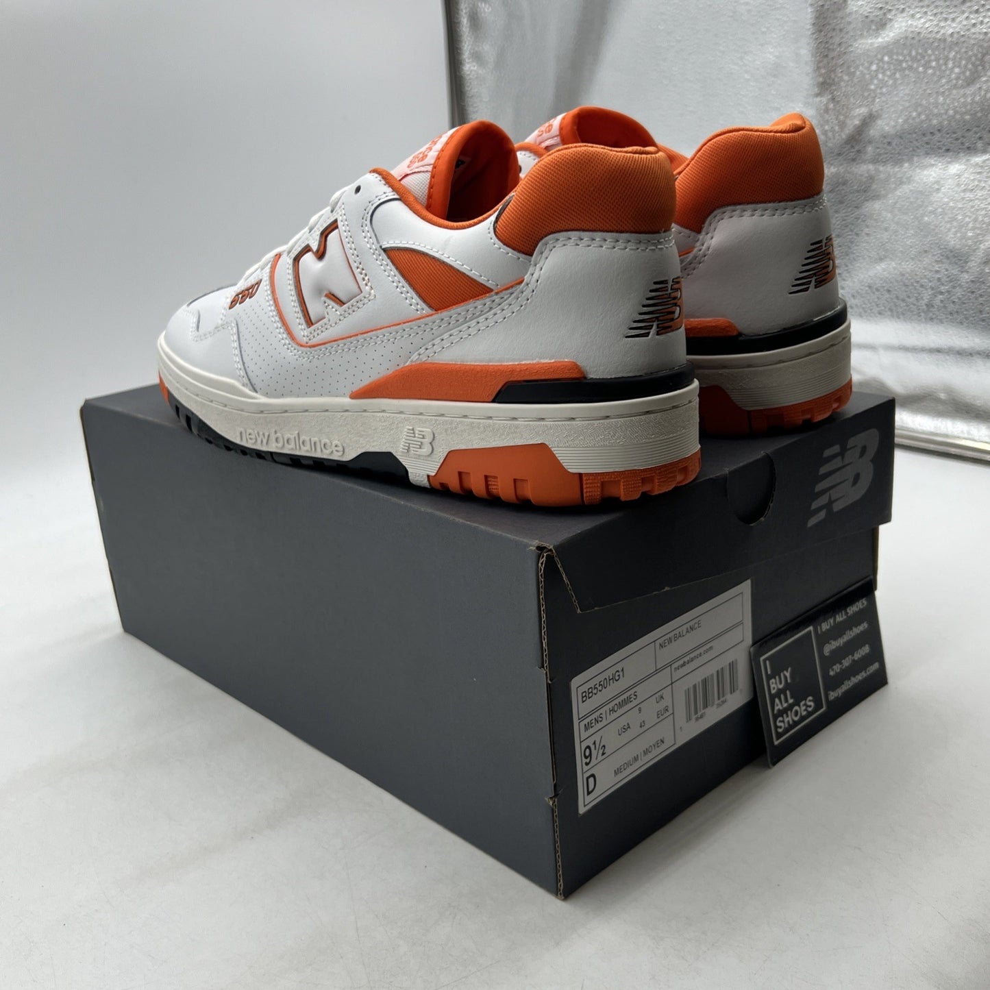 Size 9.5 - New Balance 550 Varsity Orange (BB550HG1)