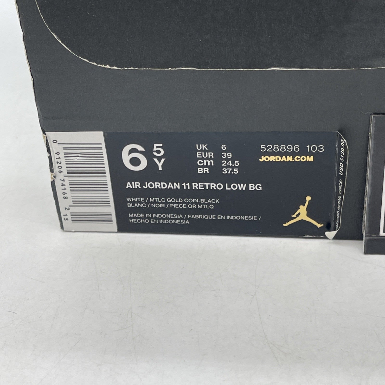 Size 6.5Y - Air Jordan 11 Retro Low Closing Ceremony (528896-103)