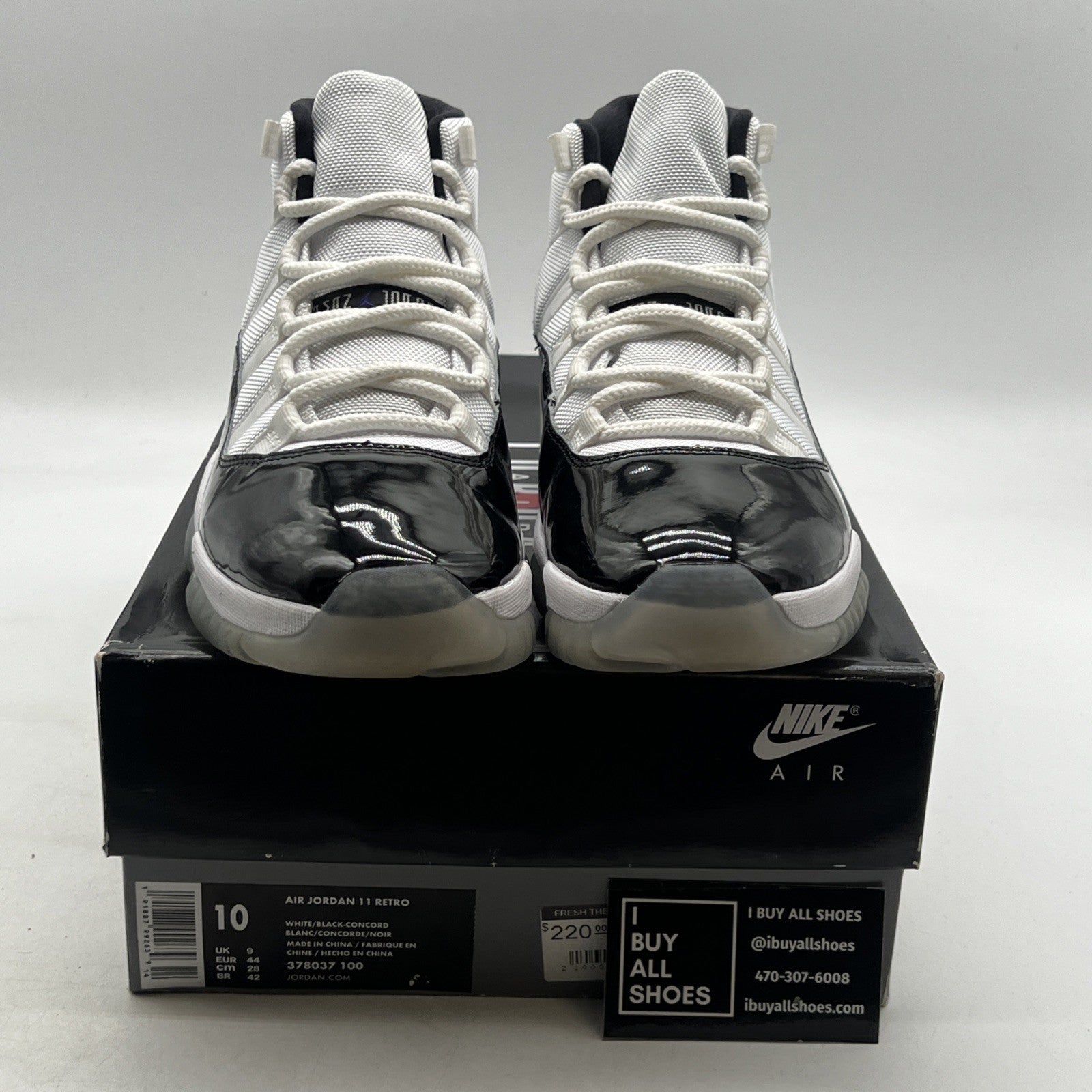 Size 10 - Air Jordan 11 Retro High Concord (378037-100)