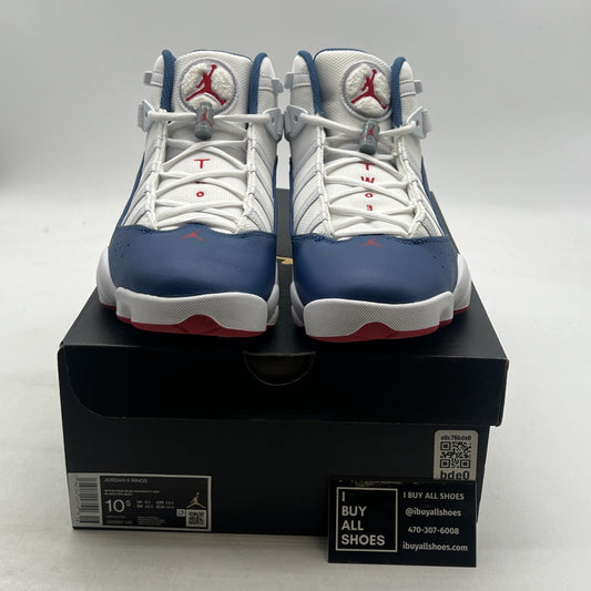 Size 10.5 - Air Jordan 6 Rings True Blue (322992-140)