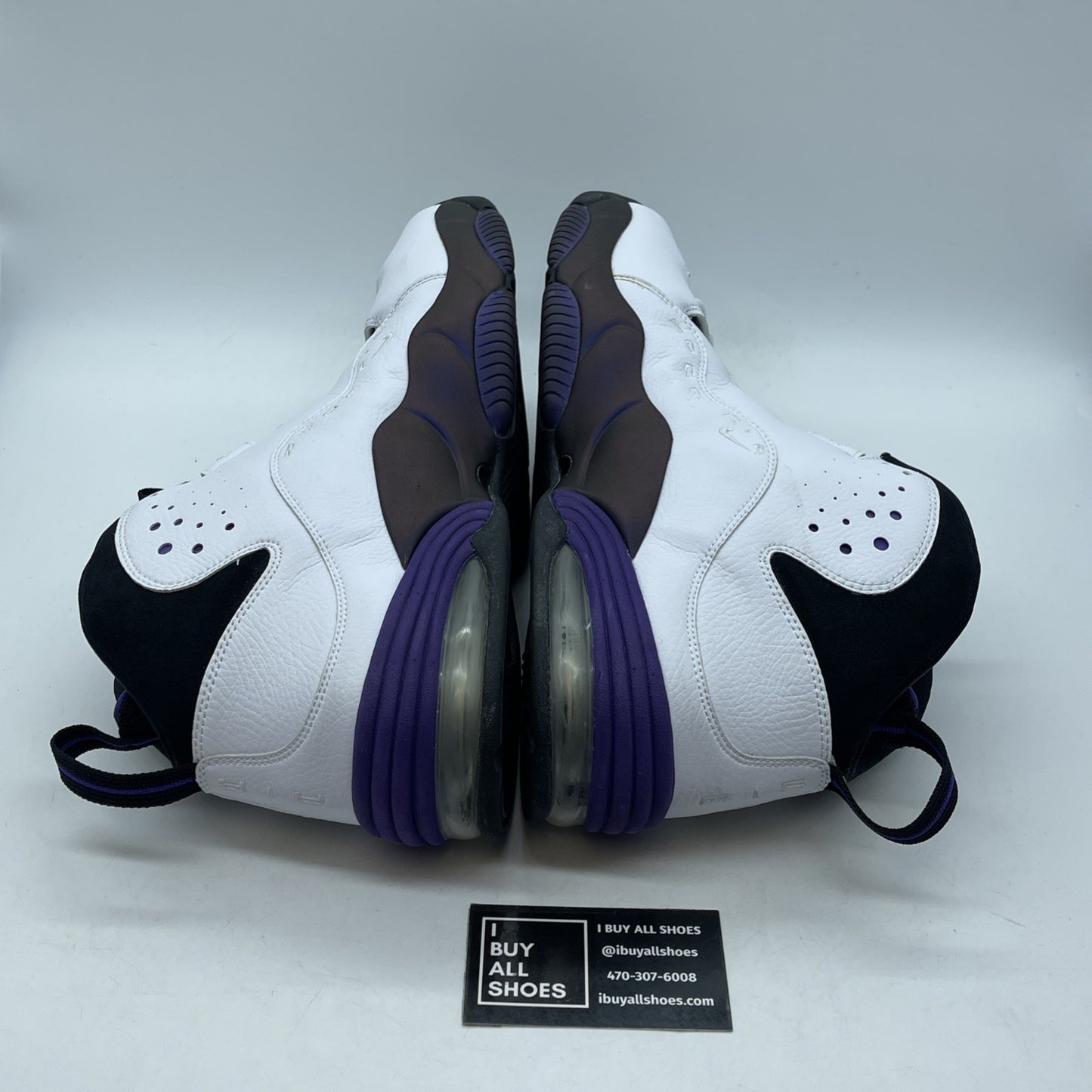 Size 13 - Nike Air Penny 3 White Black Suede Leather (304845-101)