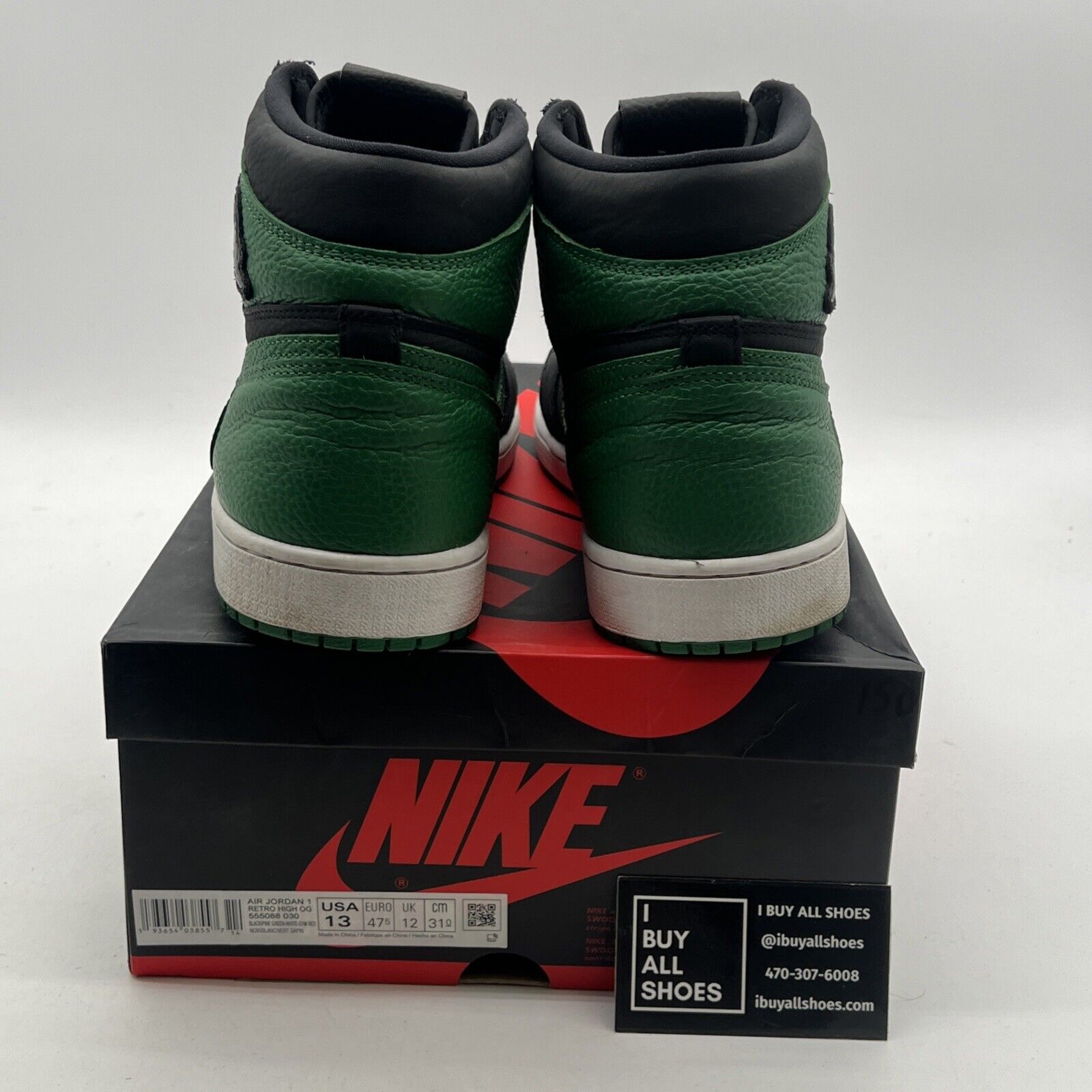 Size 13 - Air Jordan 1 Retro OG High Pine Green 2.0 (555088-030)