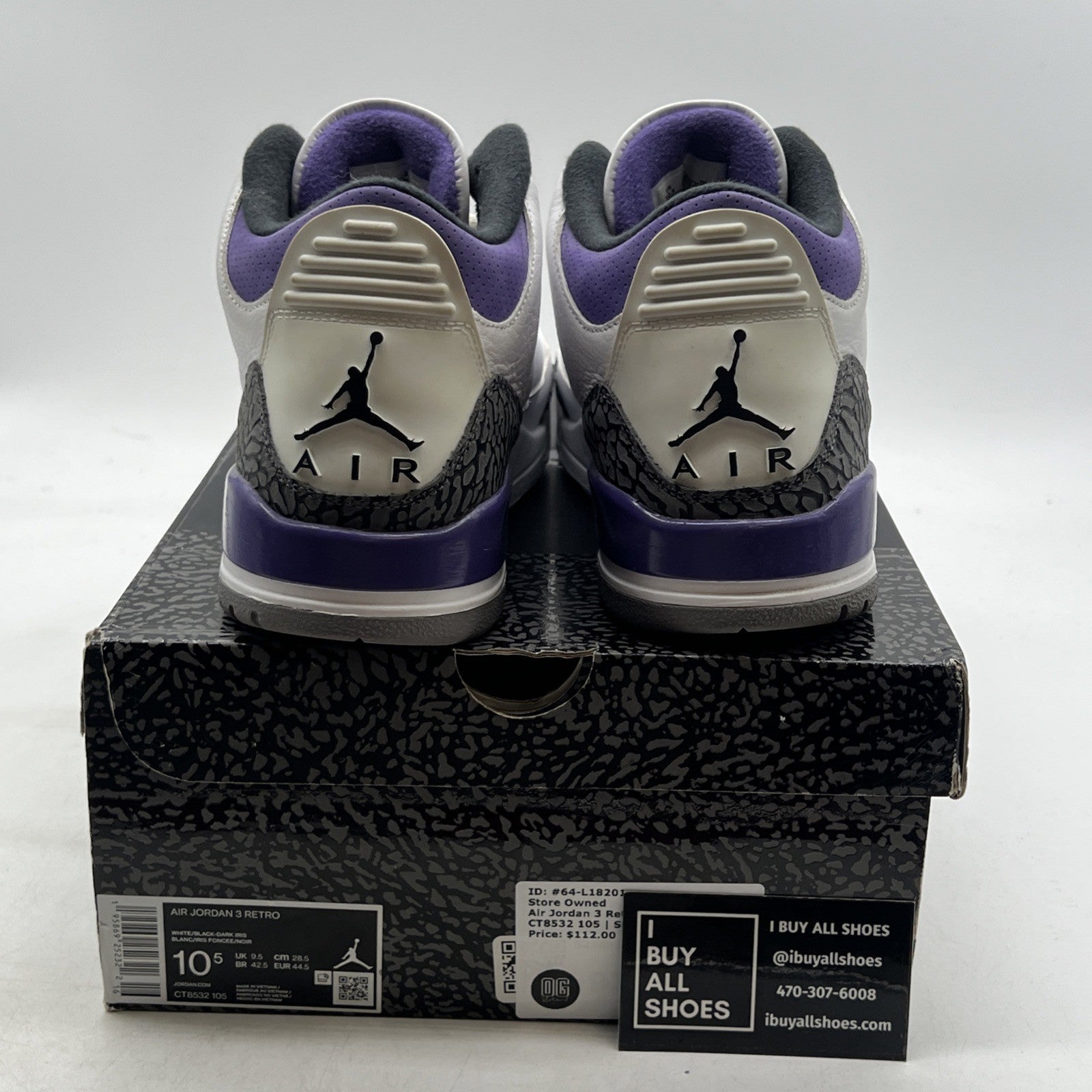 Size 10.5 - Air Jordan 3 Retro Mid Dark Iris (CT8532-105)
