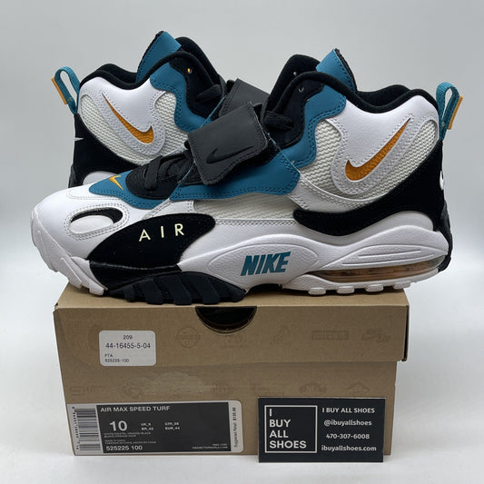 Size 10 - Nike Air Max Speed Turf Dan Marino Black Suede Leather (525225-100)