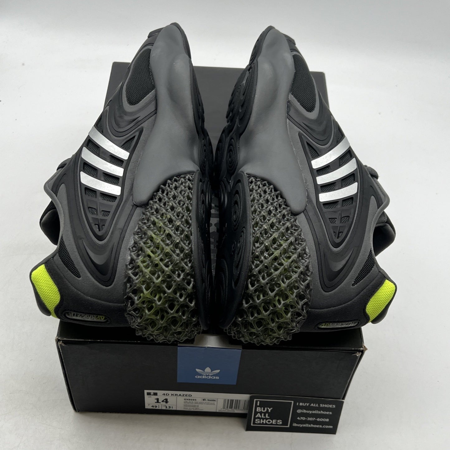 Size 14 - Adidas 4D Krazed Black Solar Yellow (GX9595)