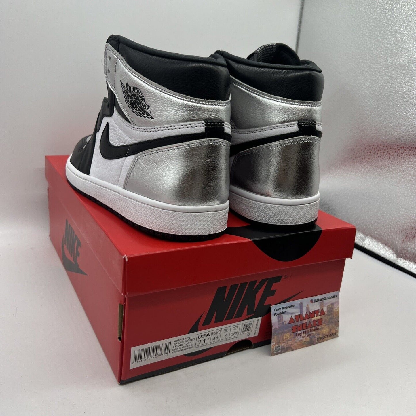 Size 11.5 - Jordan 1 High OG Metallic Silver Brand New Og All