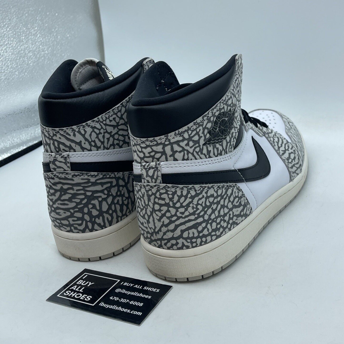 Size 11.5 - Air Jordan 1 Retro OG High White Cement Black Grey (DZ5485-052)