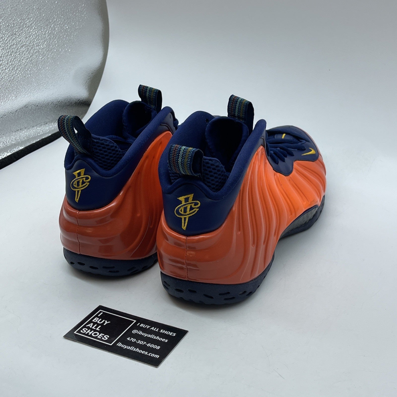 Size 11.5 - Nike Air Foamposite One Rugged Orange Blue Leather (CJ0303-400)