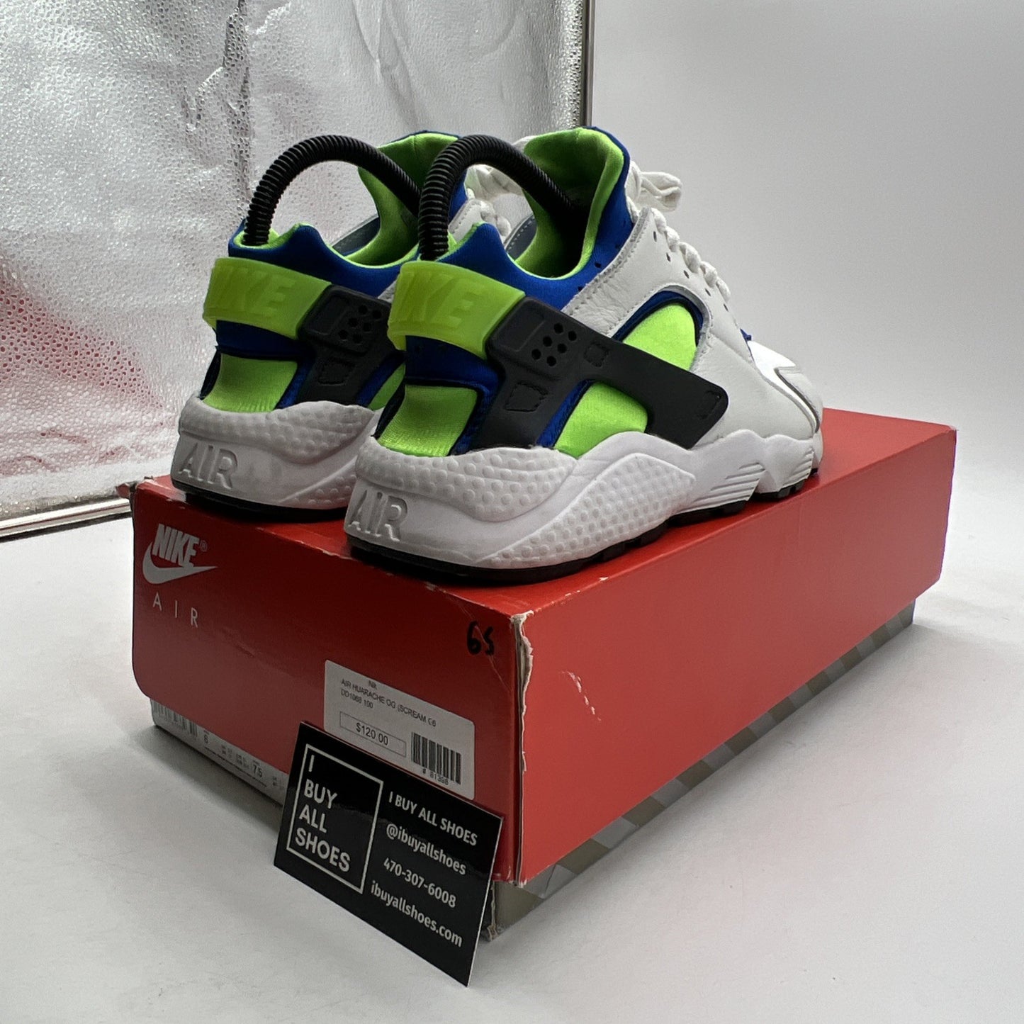 Size 6 - Nike Air Huarache 2021 Scream Green (DD1068-100)