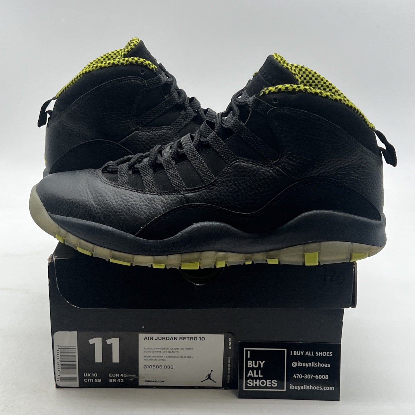 Size 11 - Air Jordan 10 Retro Venom (310805-033)