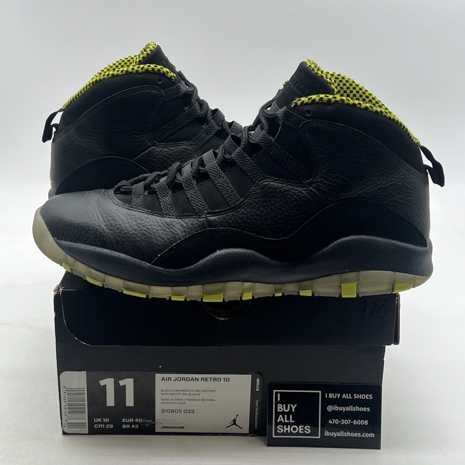 Size 11 - Air Jordan 10 Retro Venom (310805-033)