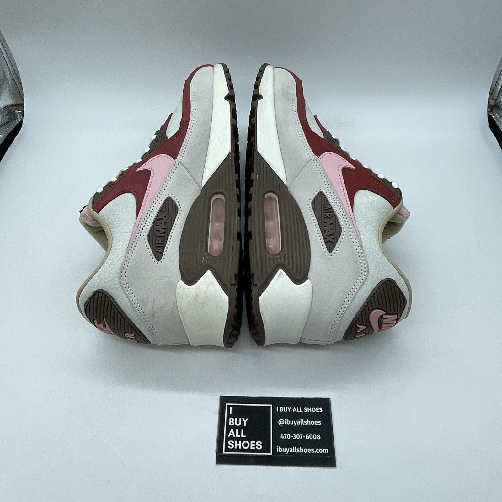 Size 12 - Nike DQM x Air Max 90 2021 Bacon Red Brown Suede Leather (CU1816-100)