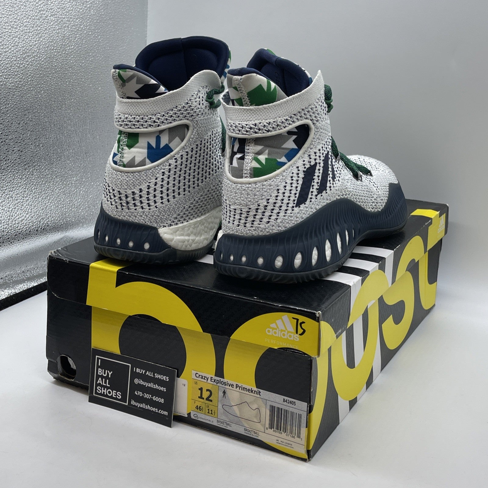 Size 12 - adidas Crazy Explosive Primeknit PE Andrew Wiggins Suede (B42405)
