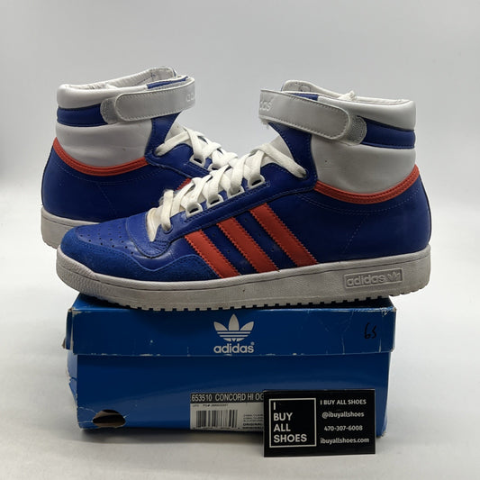 Size 11 - Adidas Concord Blue Leather High Top Sneaker (663510)
