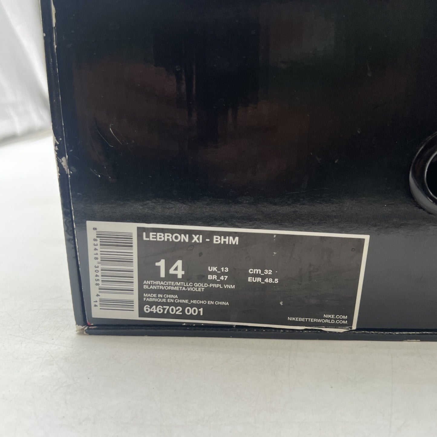 Size 14 - Nike LeBron 11 BHM - (646702-001)