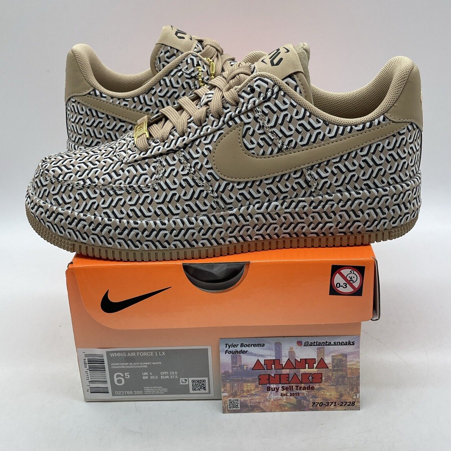 Size 6.5W - Nike Air Force 1 LX United in Victory - Hemp Brown (DZ2789-200)