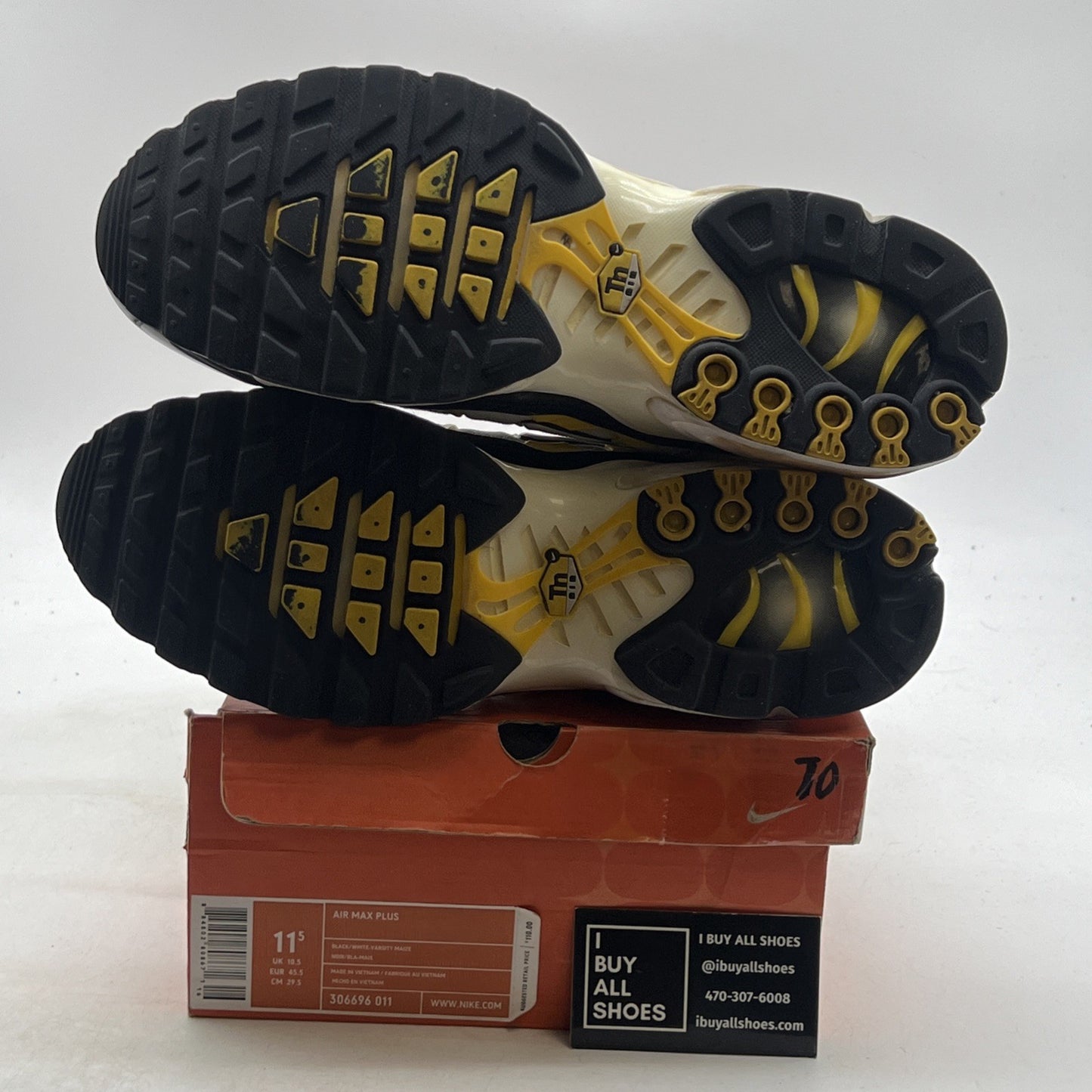 Size 11.5 - Nike Air Max Plus Black (306696-011)