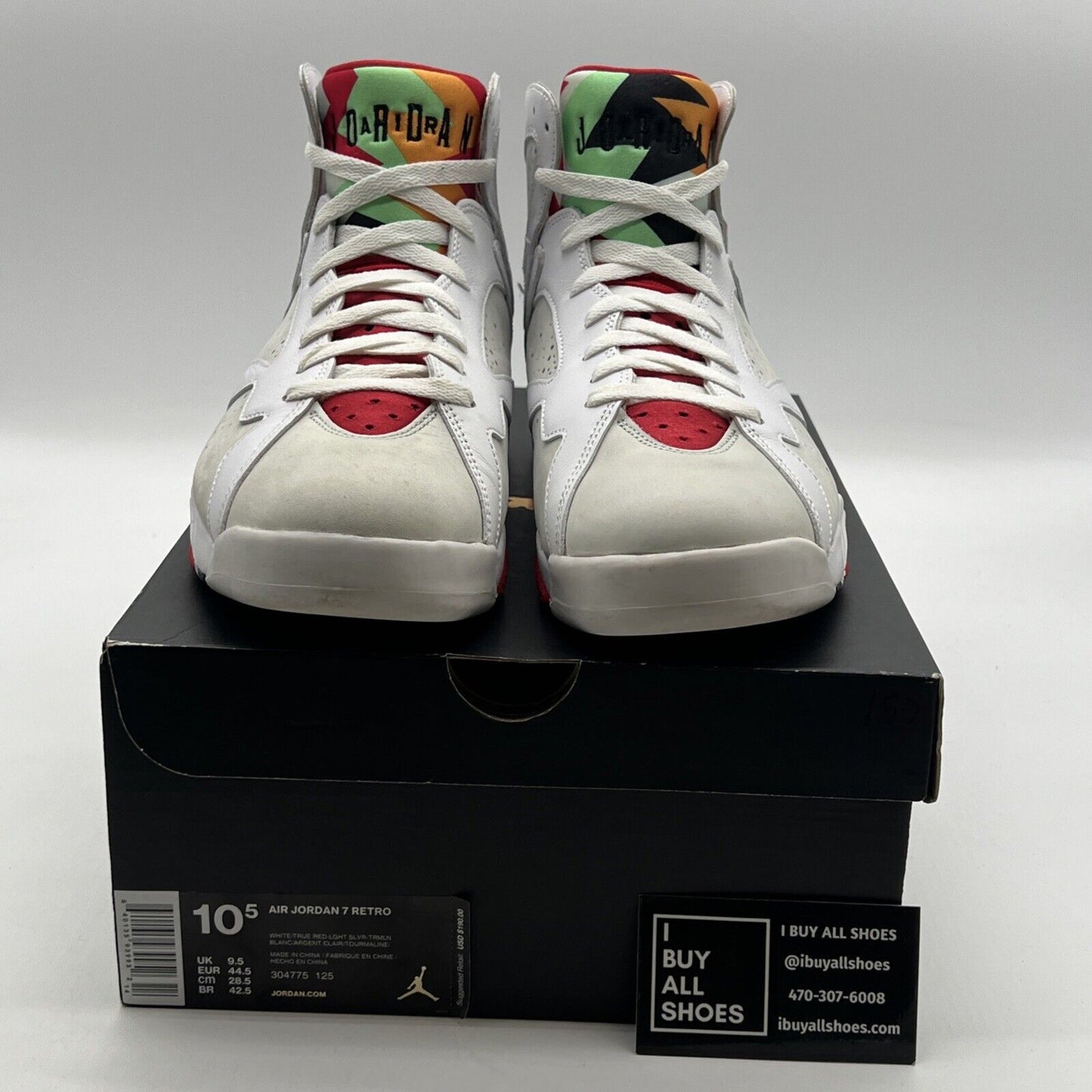 Size 10.5 - Air Jordan 7 Retro 2015 Hare (304775-125)