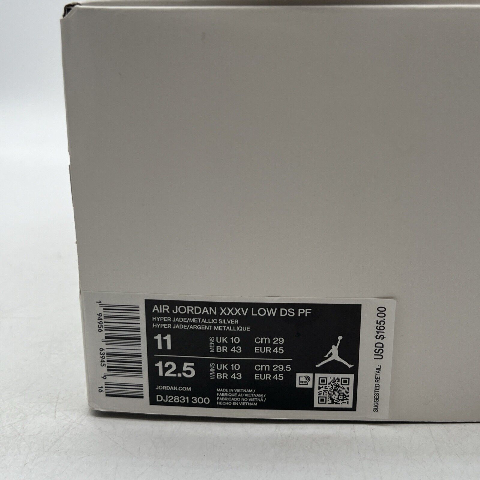 Size 11 - Air Jordan 35 DS PF Low Reflexology White Yellow Blue Red (DJ2831-300)