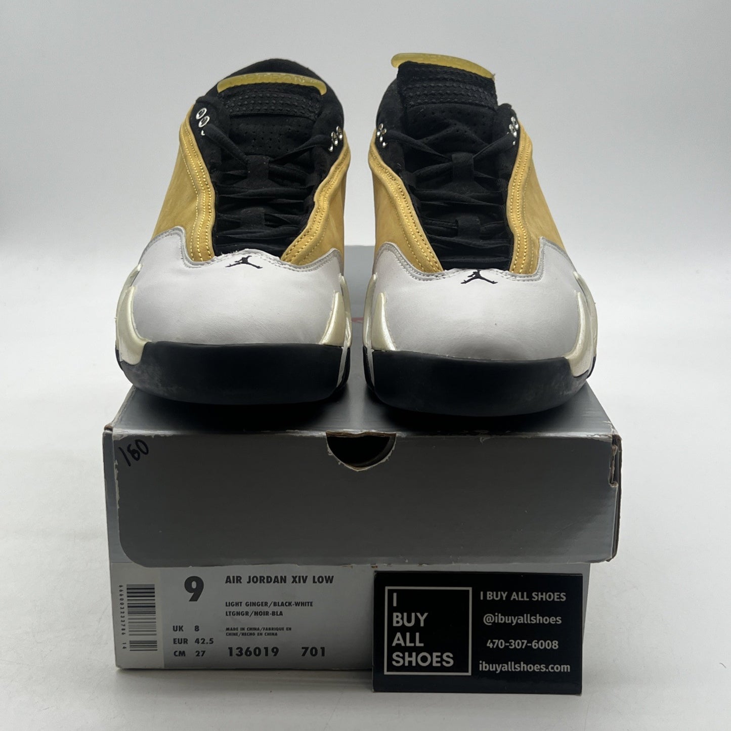 Size 9 - Air Jordan 14 OG Low Ginger 1999 (136019-701)