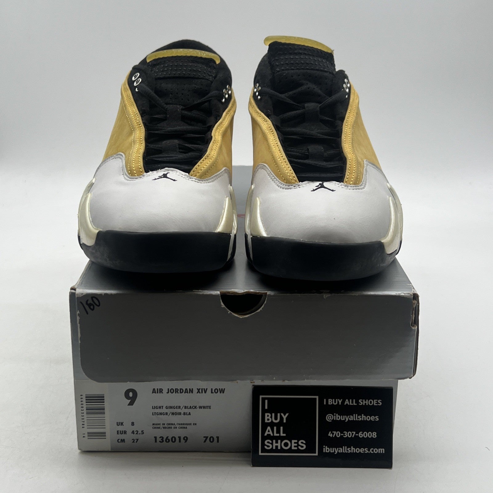 Size 9 - Air Jordan 14 OG Low Ginger 1999 (136019-701)
